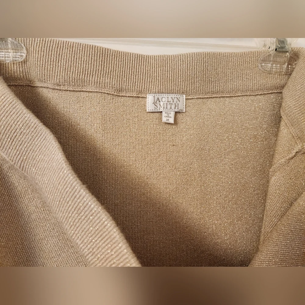 NWOT Jaclyn Smith Shimmery Gold Skirt‎ - Picture 2 of 7
